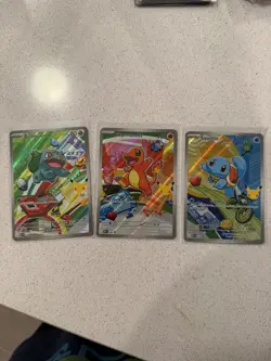 Pokemon 30th Anniversary First Partner Pack Charmander 38 Squirtle 39 Bulbasaur - Image 1