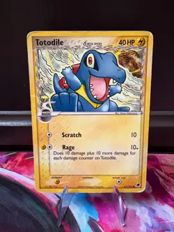 [DELTA SPECIES] Totodile 2/101 - Pokemon TCG Dragon Frontiers - Rare Holo - HP - Image 1