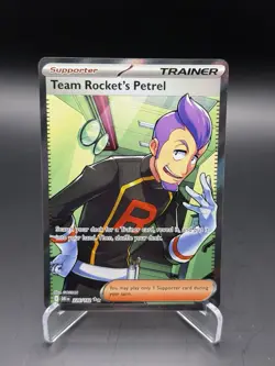 Team Rocket’s Petrel 226/182 Full Art Pokemon Destined Rivals Trainer Ultra Rare - Image 1