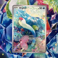 Pokemon TCG Wiglett Scarlet & Violet Base Set 206/198 Holo Illustration Rare - Image 1