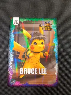 Bruce Lee (Pikachu) #103 - Galaxy Holo - Electric Pikachu Cosplay - Pokemon - Image 1