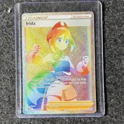 Pokemon TCG Irida Trainer Secret Rare 204/189 Astral Radiance Holo Full Art - Image 1