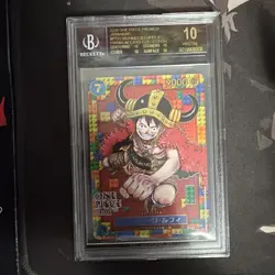 2025 One Piece Promos JPN P110 Monkey D. Luffy Premium Card BGS 10 BLACK LABEL - Image 1
