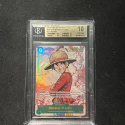 2025 One Piece OP13-118 Monkey D Luffy ALT ART SEC • BGS 10 PRISTINE - Image 1