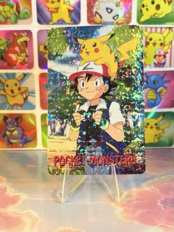 Pikachu Pokemon Vintage Playing Poker Card Charizard Nintendo - Prism Holo Back - Image 5