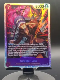Trafalgar Law OP12-073 SR ONE PIECE Tcg Card Game NM Purple - Image 1