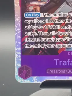 Trafalgar Law OP12-073 SR ONE PIECE Tcg Card Game NM Purple - Image 4