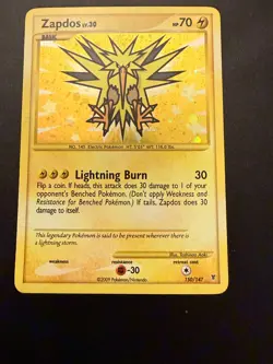 Zapdos 150/147 Platinum Supreme Victors Pokemon Card Holo Foil Secret Rare MP 15 - Image 5