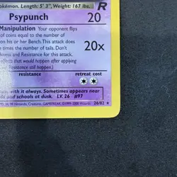 Dark Hypno 26/82 Team Rocket Rare Pokemon Card WOTC 2000 NM - Image 3