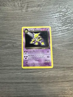 Dark Alakazam Pokemon TCG WOTC Team Rocket NON- Holo Rare Card 18/82 - Image 2