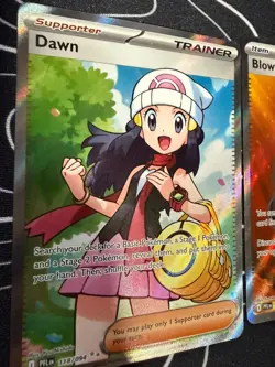 Pokemon FULL ART 3 Card Bulk HOLO TRAINER DAWN Lot NM Uncommon Reverse - Image 3