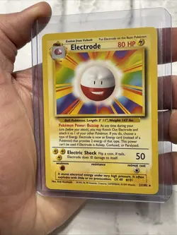 POKEMON ELECTRODE VINTAGE WOTC BASE SET NON-HOLO 21/102 NINTENDO RARE CARD NM - Image 2