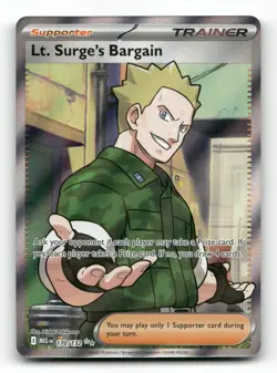 Lt. Surge's Bargain 170/132 - Mega Evolution - Pokemon Card NM/M - Image 1
