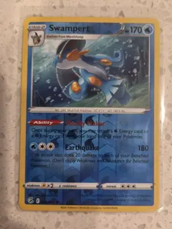 Swampert 064/264 Fusion Strike Reverse Holo Pokemon Tcg Card NM - Image 1