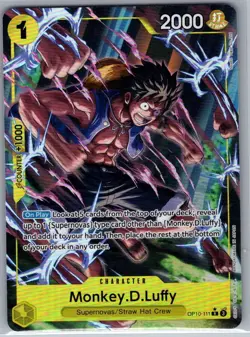 Monkey.D.Luffy (Alt Art) OP10-111 English Royal Blood - One Piece Card - NM - Image 1