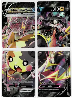 Pokemon Morpeko V-Union 4 Card Set SWSH287 SWSH288 SWSH289 SWSH290 Promo NM - Image 1