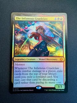 The Infamous Cruelclaw (Foil) Mythic MTG Bloomburrow - NM - Image 1