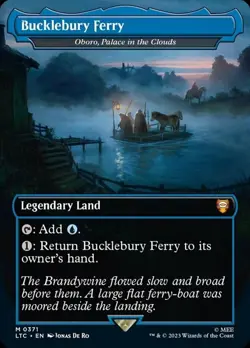 1x Bucklebury Ferry (Oboro, Palace in the Clouds) (371) ~~ Borderless - Foil NM- - Image 1