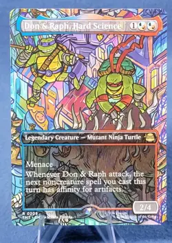 Don and Raph Hard Science - Borderless - Teenage Mutant Ninja Turtles - NM - Image 1