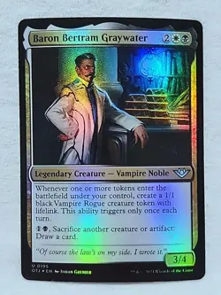 Baron Bertram Graywater 0195 Foil Outlaws of Thunder Junction - Image 1