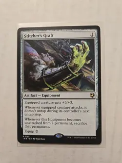 Stitcher's Graft - Innistrad Remastered - Rare - LP - Equipment - MTG - Image 1