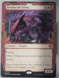 Stormscale Scion (Showcase) #303 (NM) Tarkir Dragonstorm TDM Magic MTG - Image 1