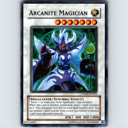 Yugioh Arcanite Magician CRMS-EN043 Unlimited Super Rare Holo - LP - Image 1