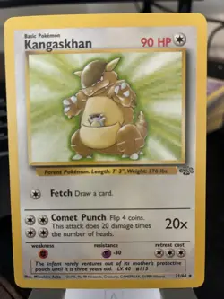 1999 Pokemon Kangaskhan Non Holo Jungle Set - Image 1