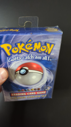 Mint Factory Sealed 2-Player Starter Set Deck Hangtag Pokemon TCG Base Set 1999 - Image 2