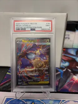 2025 Pokemon Mega Evolution #181 Mega Latias Ex Special Illustration Rare PSA 9 - Image 1