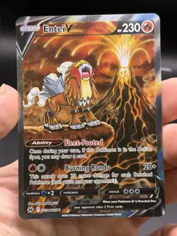 Entei V Crown Zenith Galarian Gallery Holo Ultra Rare Pokemon TCG GG36/GG70 NM - Image 3