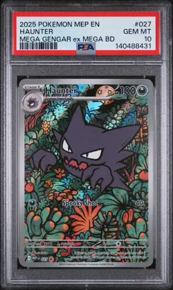 PSA 10 Haunter Illustration Rare #027 2025 Pokemon Black Star Promo - Image 1