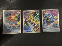 Chimchar Turtwig Piplup First Partner Illustration Collection Promo Set Pokemon - Image 1