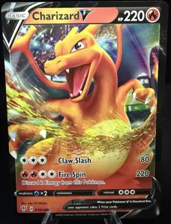 Pokemon TCG Charizard V Ultra Rare 019/189 - Darkness Ablaze - Image 1