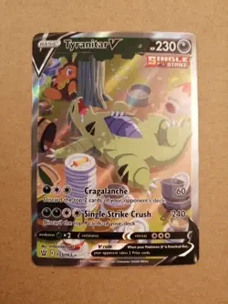 Pokemon TCG Tyranitar V (Alternate Full Art) #155/163 SWSH05: Battle Styles - Image 1