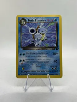 Dark Blastoise 20/82 Team Rocket Regular Black Star Rare WOTC Pokemon TCG LP - Image 1