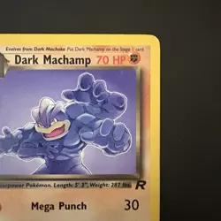 Vintage Pokemon Team Rocket Dark Machamp 27/82 Non-holo Rare WotC 2000 - Image 3