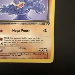 Vintage Pokemon Team Rocket Dark Machamp 27/82 Non-holo Rare WotC 2000 - Image 4