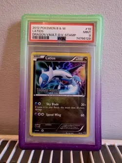 2012 Pokemon B W Latios Dragon Vault Stamped PSA 9 Mint #10 - Image 1