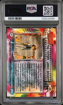 1999 TOPPS POKEMON THE MOVIE EDT THE FUTURE LOOKS BRIGHT #41 MOVIE EDITION PSA 8 - Image 2