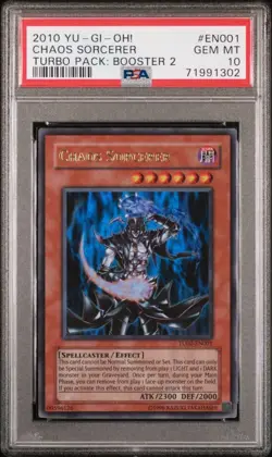 YU-GI-OH! yugioh Chaos Sorcerer TU02-EN001 Ultra Rare PSA10 - Image 3