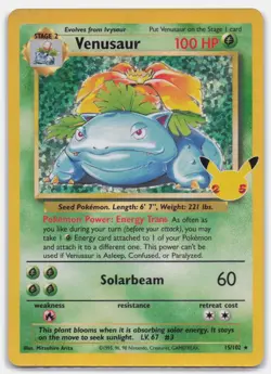 VENUSAUR 15/102 CLASSIC COLLECTION CELEBRATIONS: CLASSIC COLLECTION POKEMON LP - Image 2