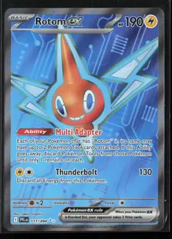 Rotom ex 111/094 Ultra Rare ME02: Phantasmal Flames Pokemon TCG NM - Image 1