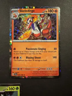 Pokemon TCG Meowscarada Skeledirge Quaquaval Cosmos Holo 015/198 038/198 054/19 - Image 3