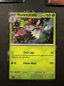Pokemon TCG Meowscarada Skeledirge Quaquaval Cosmos Holo 015/198 038/198 054/19 - Image 4