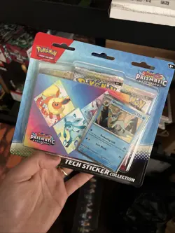 Pokemon Prismatic Evolutions Tech Sticker Collection - Image 1