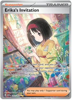 Erika's Invitation 203/165 Pokemon 151 English - Image 1