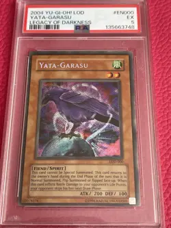 2004 Yu-Gi-Oh! Yata-Garasu LOD-000 — PSA 5 - Image 1