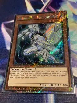 Yu-Gi-Oh! TCG Destiny HERO - Disk Commander RA03-EN176 Platinum Secret Rare NM/M - Image 2