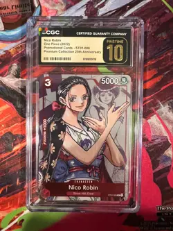 2022 ONE PIECE CCG NICO ROBIN 25TH ANNIVERSARY ST01-008 CGC 10 PRISTINE C PT - Image 1
